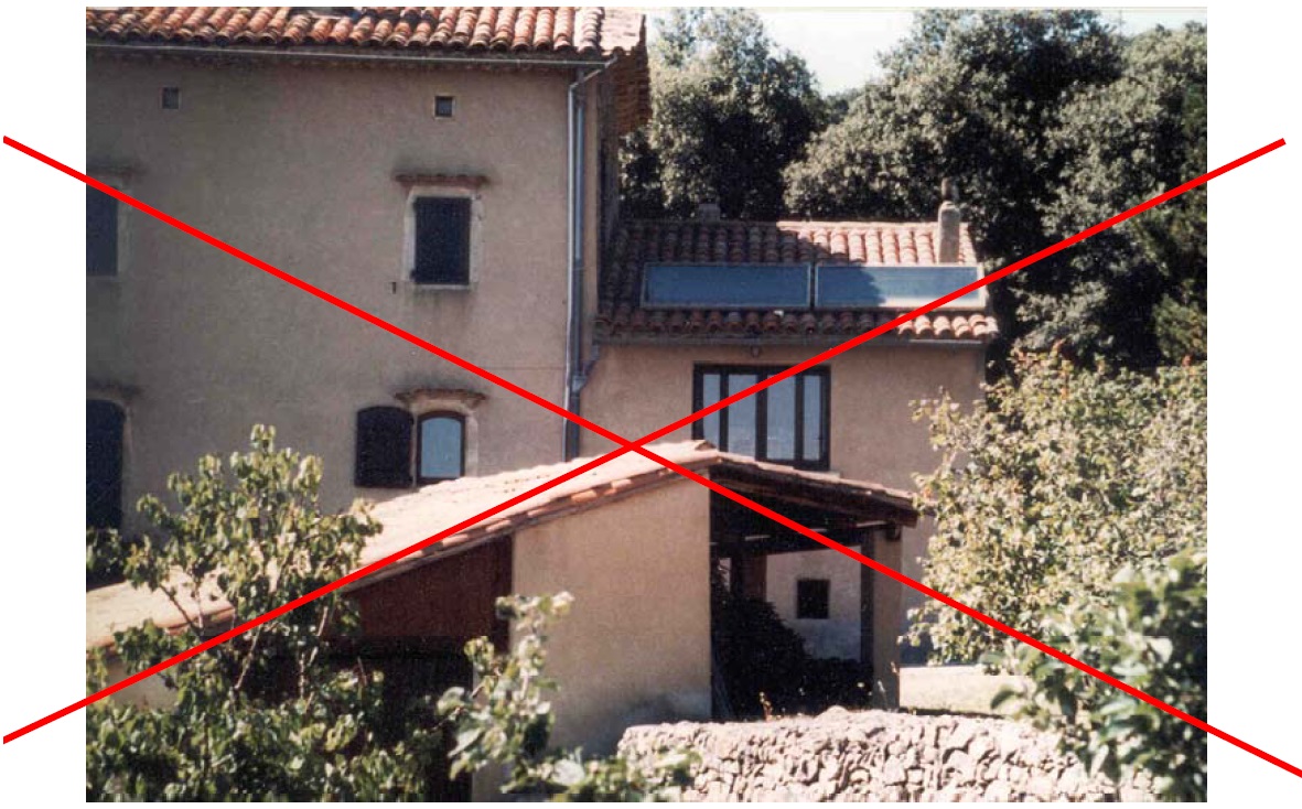 Exemple d’ombres portées très pénalisantes