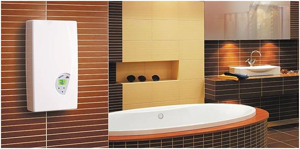 Exemple d’installation d’un chauffe-eau instantané électrique dans la salle de bain Exemple d’installation d’un chauffe-eau instantané électrique dans la salle de bain