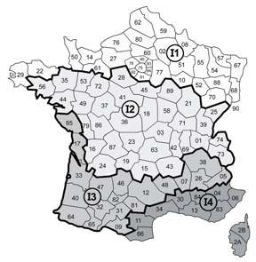 Zones climatiques en France Zones climatiques en France
